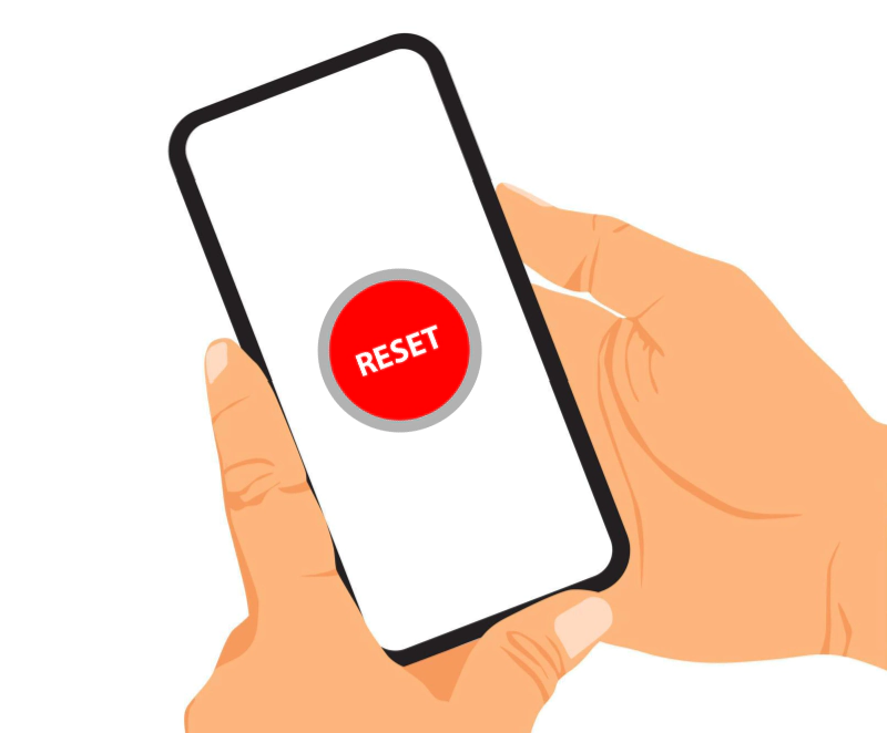 Phone reset button