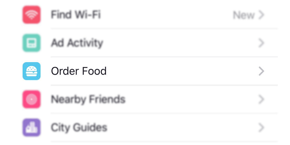 Facebook - Order Food