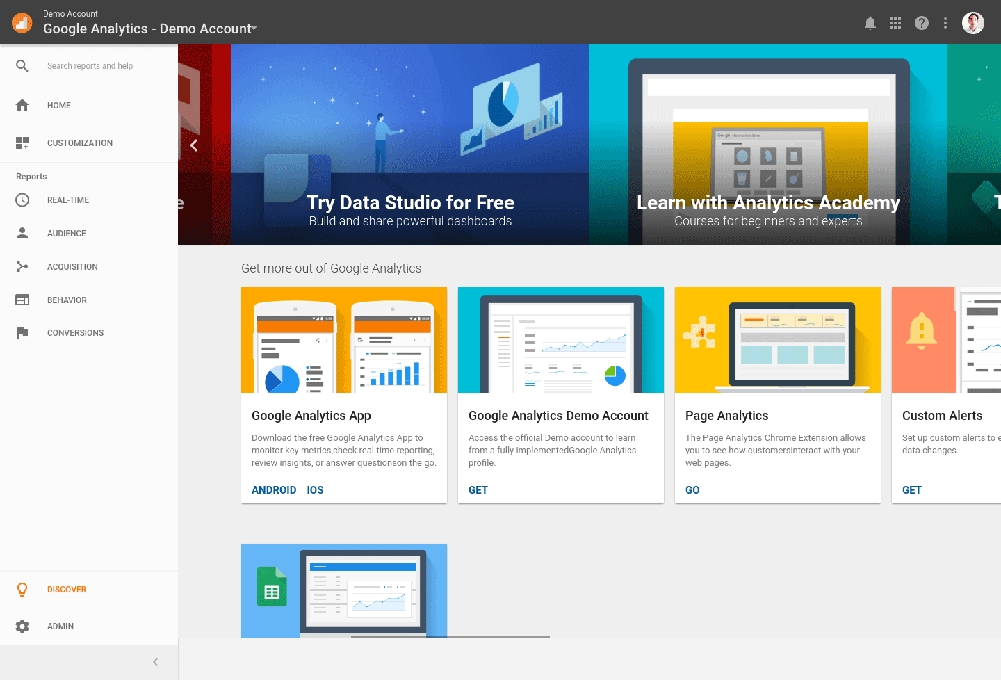Google Analytics Discover