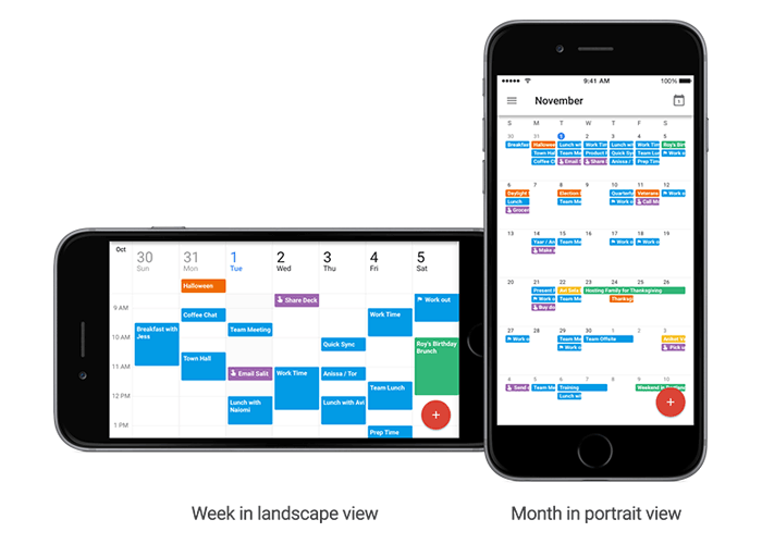 Google Calendar - landscape