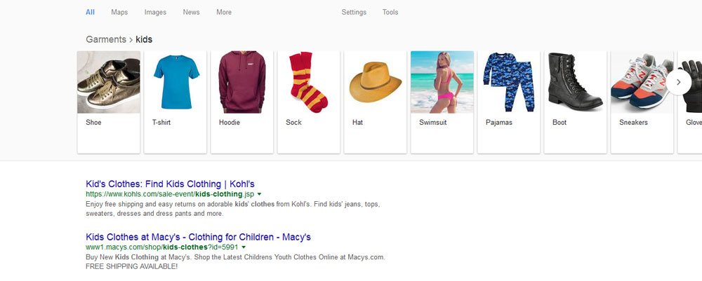 Google - kids clothing