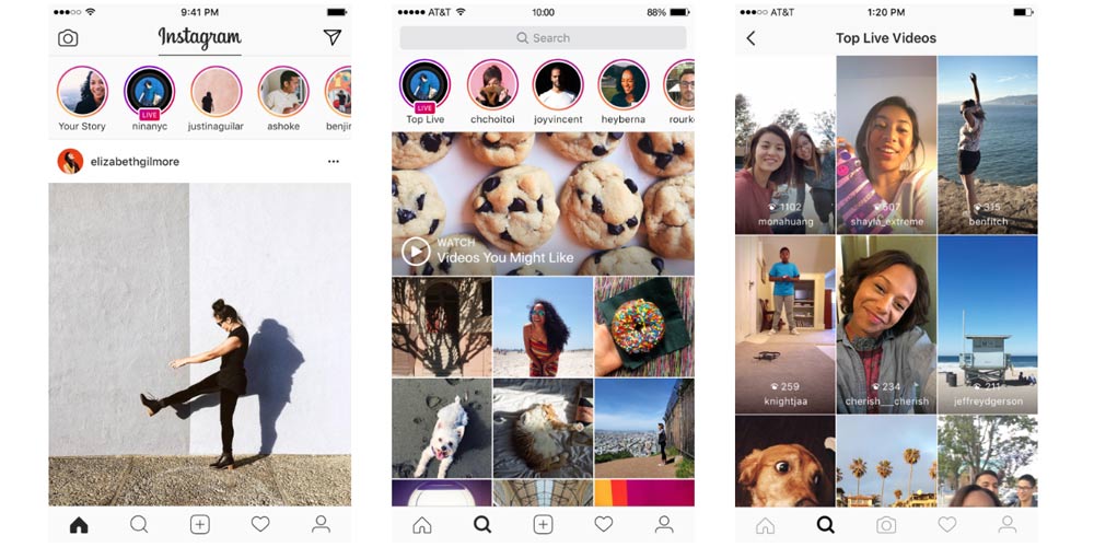 Instagram - Livestreaming feature