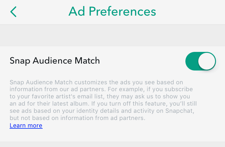 Snap Audience Match