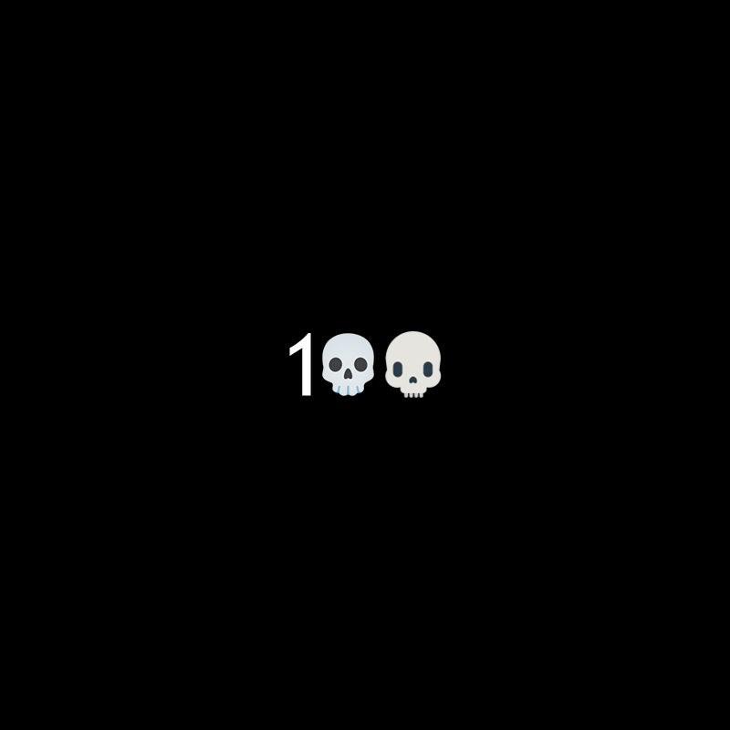 100 skulls”
