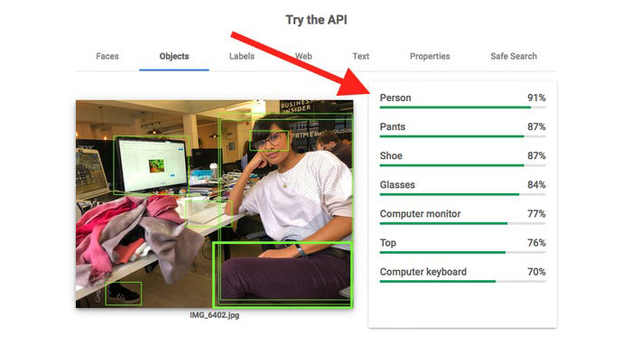 Google's API no longer uses gendered labels for photos