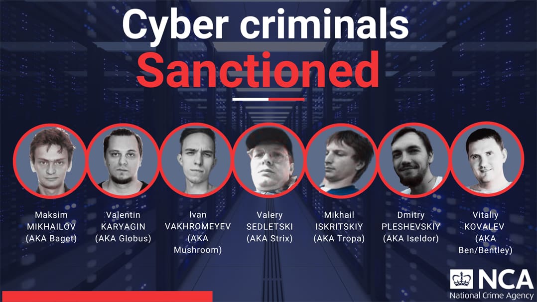 Seven cybercriminals