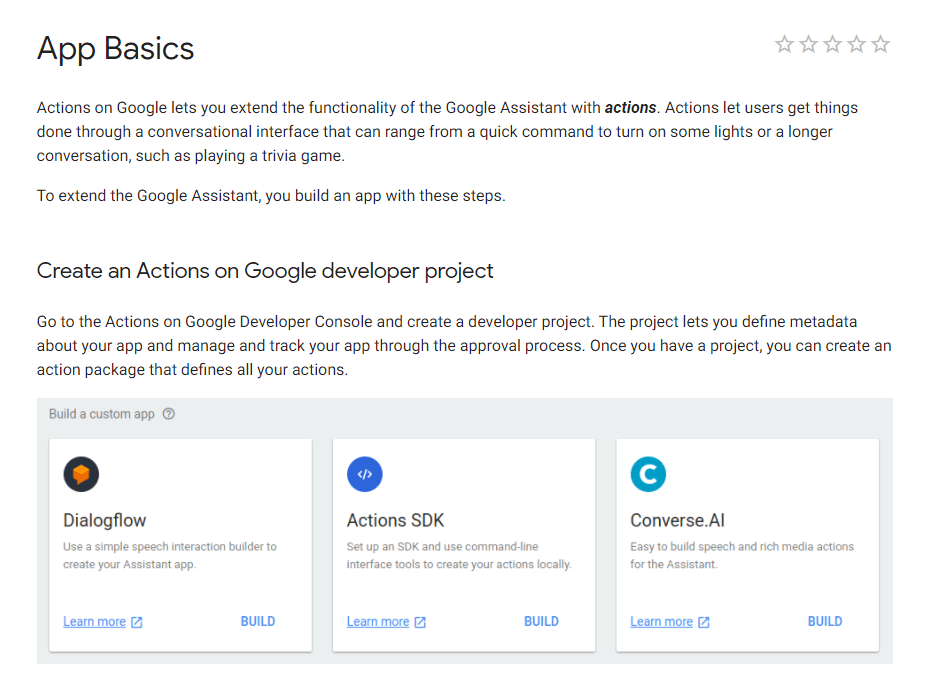 Actions for Google