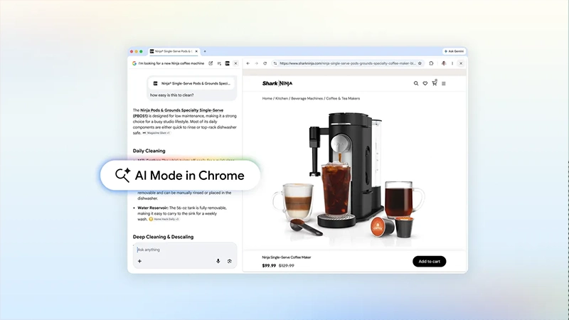 AI Mode in Chrome