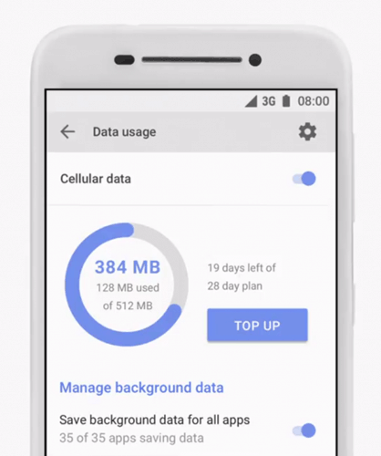 Android Go - data management