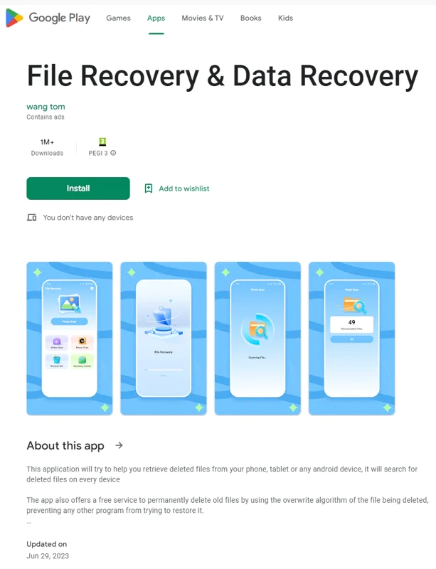 File Recovery and Data Recovery