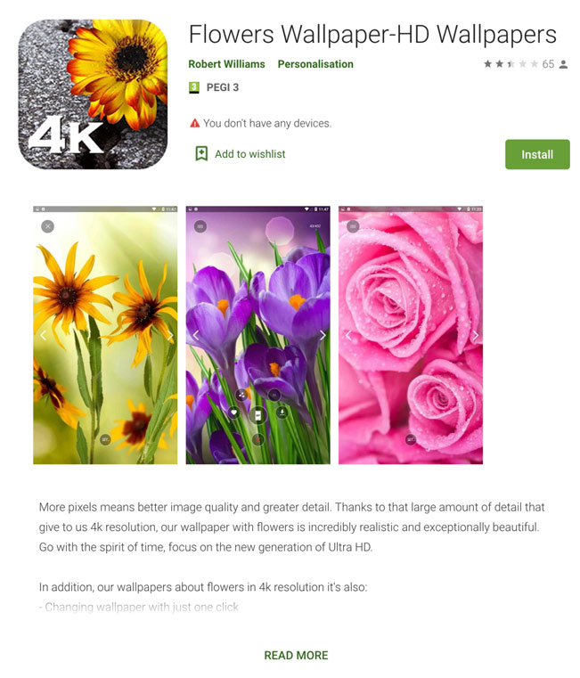 Android app that has The Joker malware.