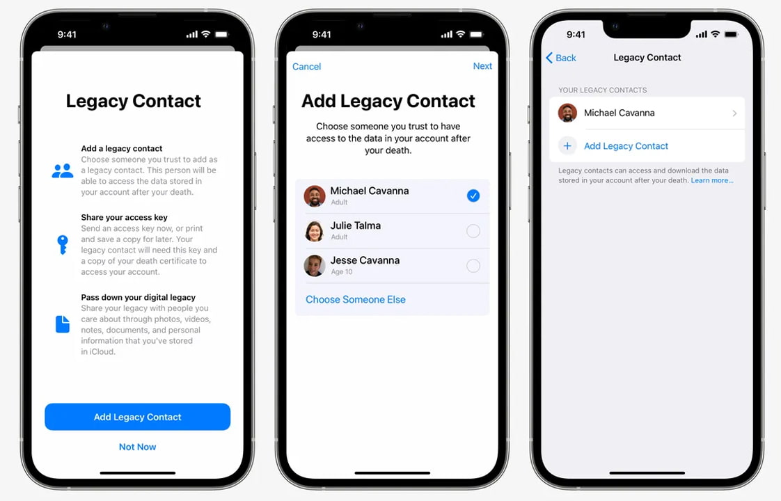 Apple, Legacy Contact