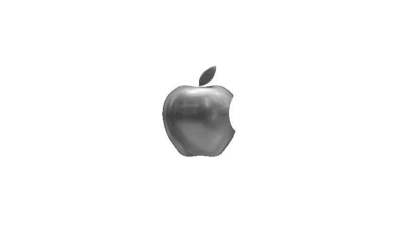 Apple logo spinning