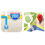Apple's Maps and Google Maps