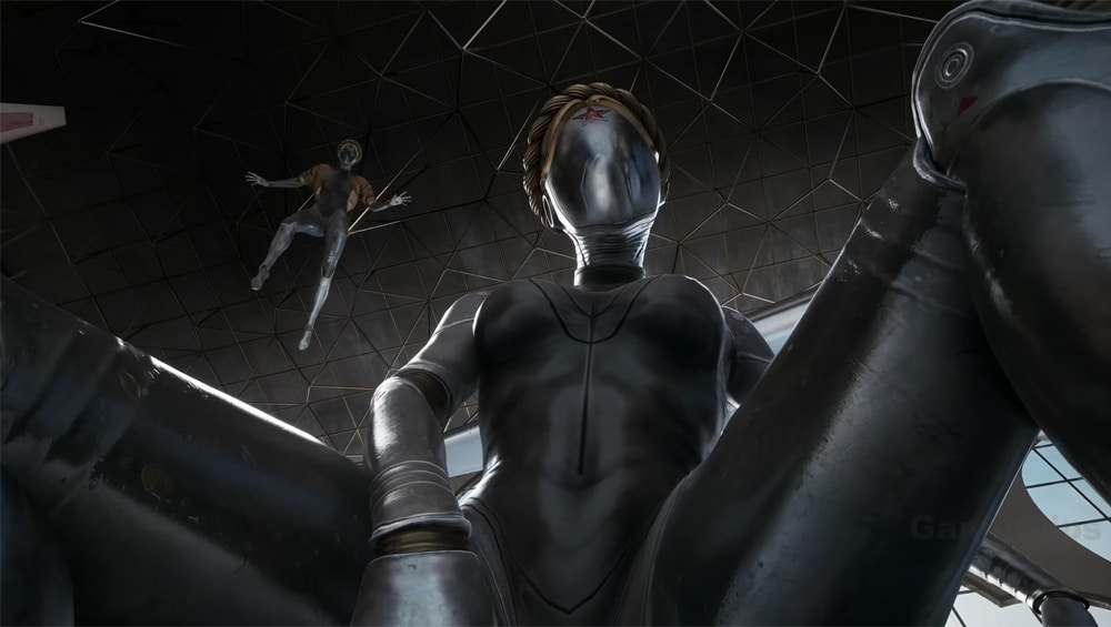 A screenshot of the game while fighting the Ballerina Twins.