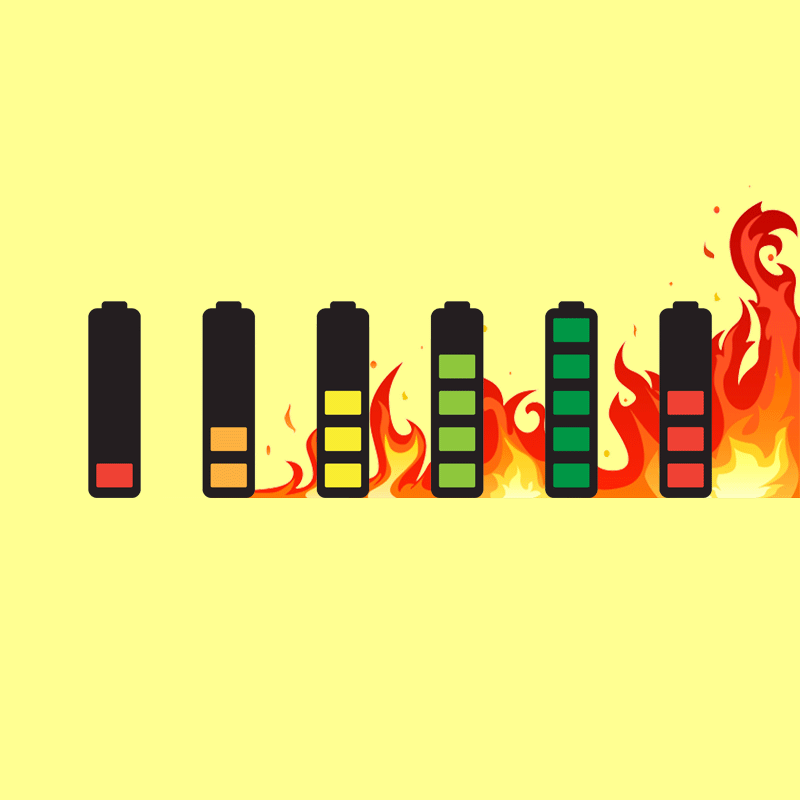 Battery charging fire