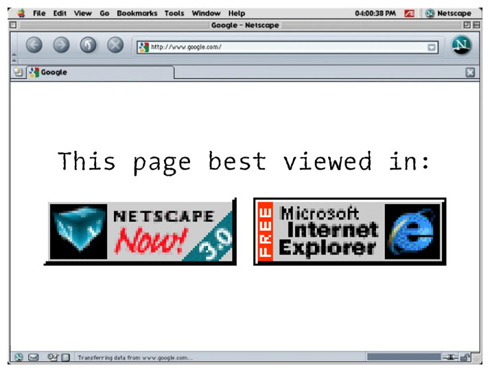 netscape navigator internet explorer