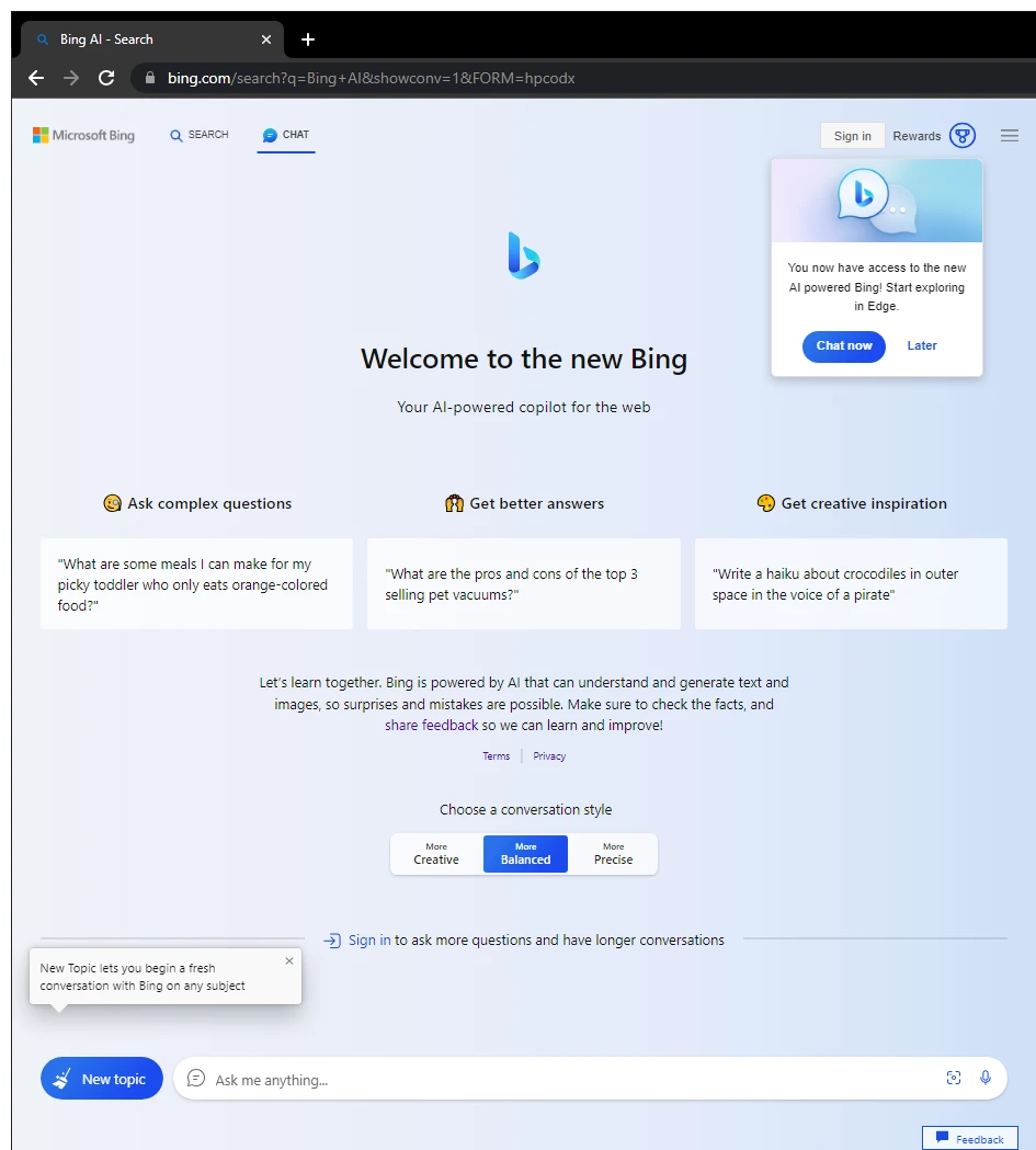Microsoft Makes Its Bing Chatbot AI Available On Google Chrome And ...