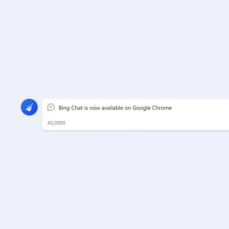 Bing Chat, Google Chrome