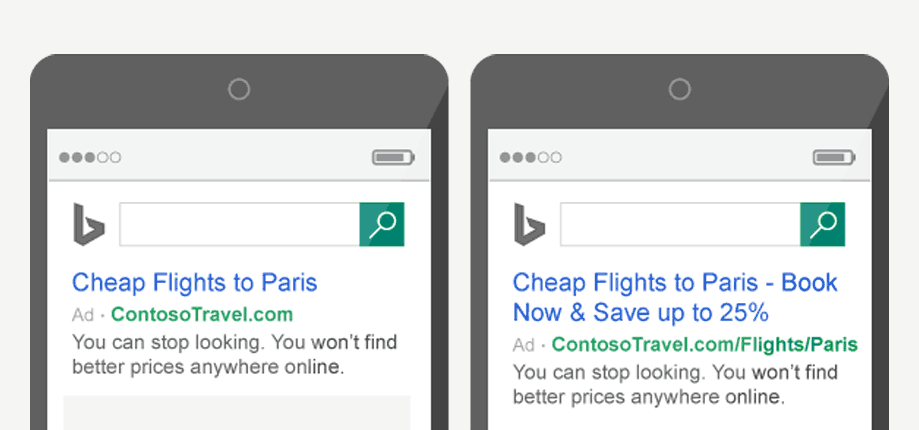 Bing ETA - mobile