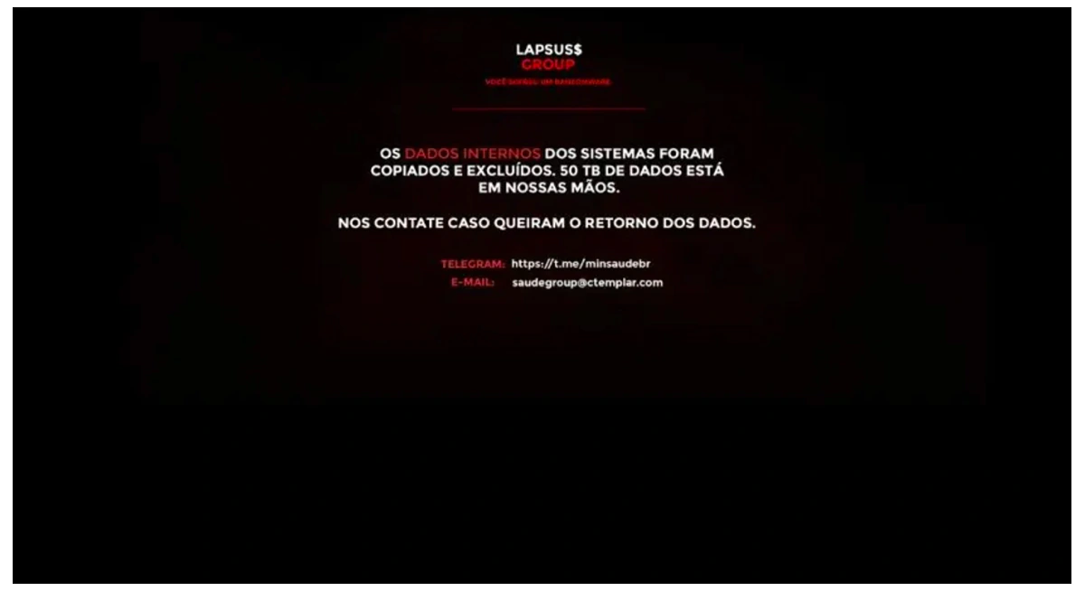 Brazil's Health Ministry hacked