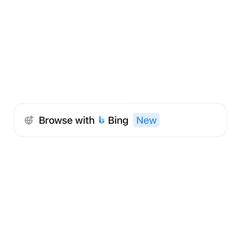 Browse with Bing