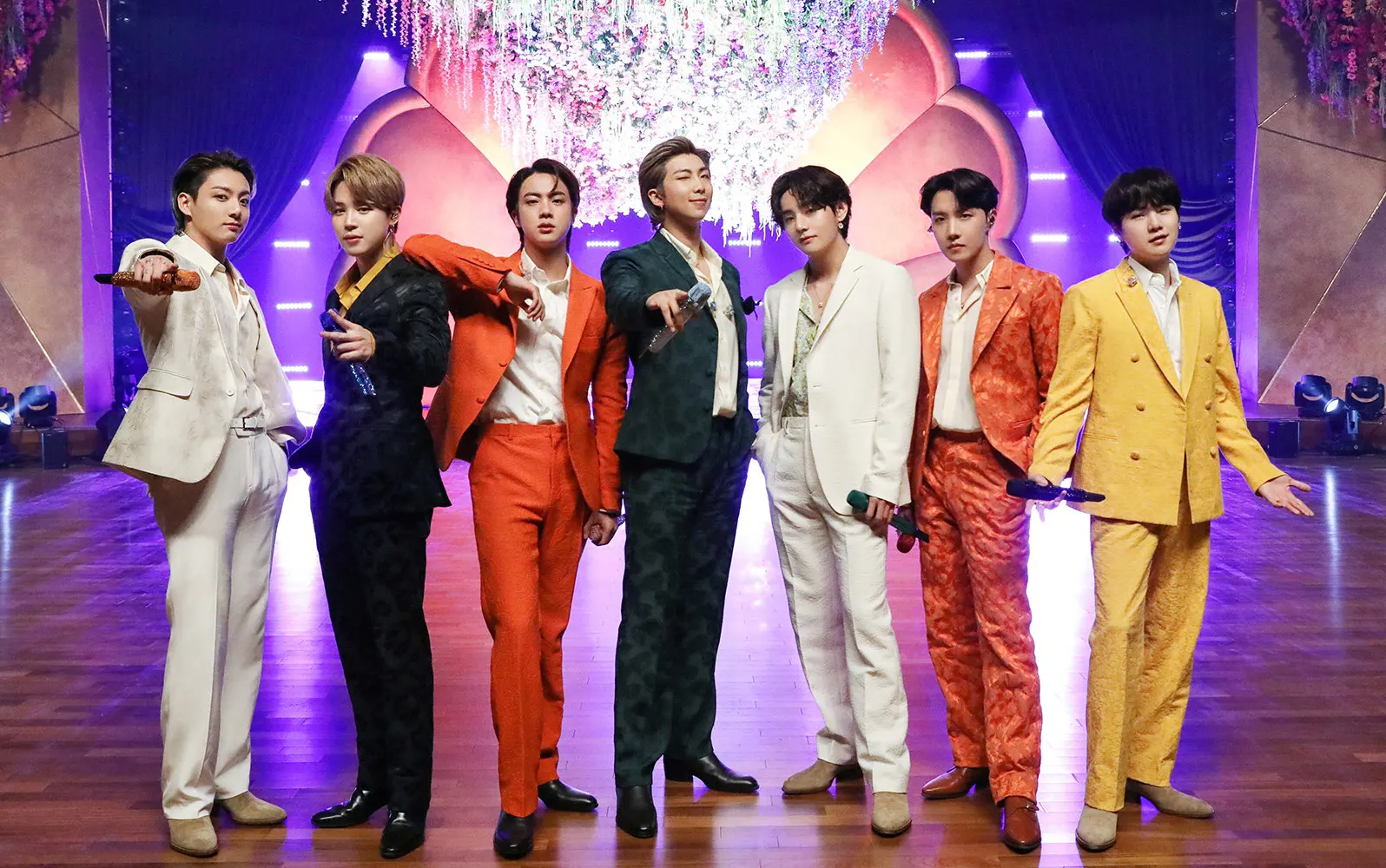 BTS at The Grammys 2021.