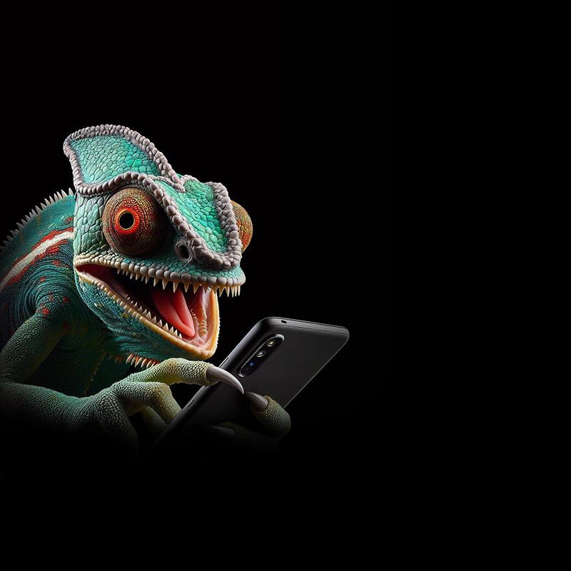 Chameleon, smartphone