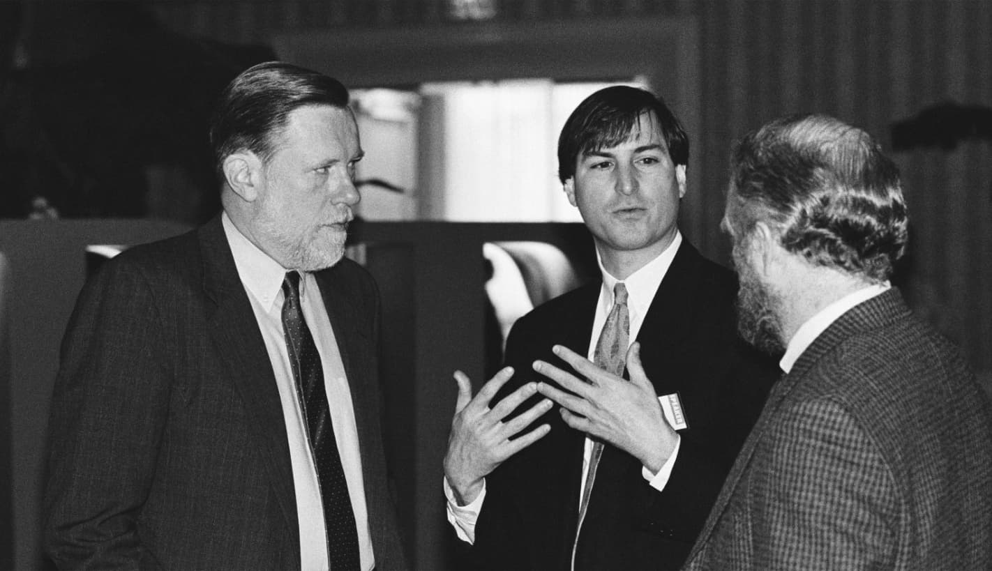 Charles Geschke and Steve Jobs