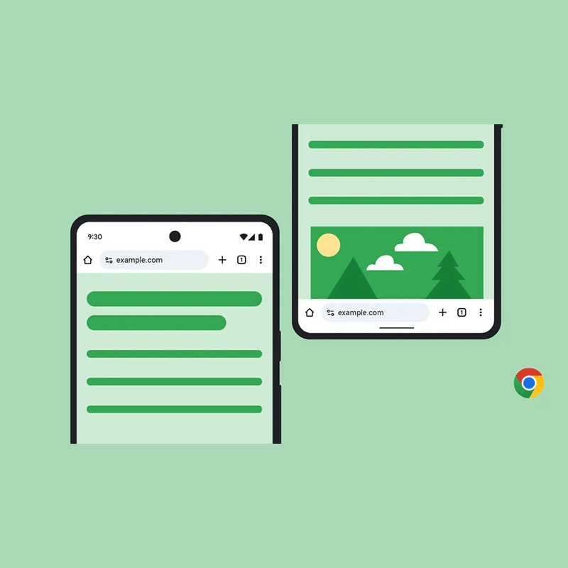 Chrome Android, address bar at the bottom