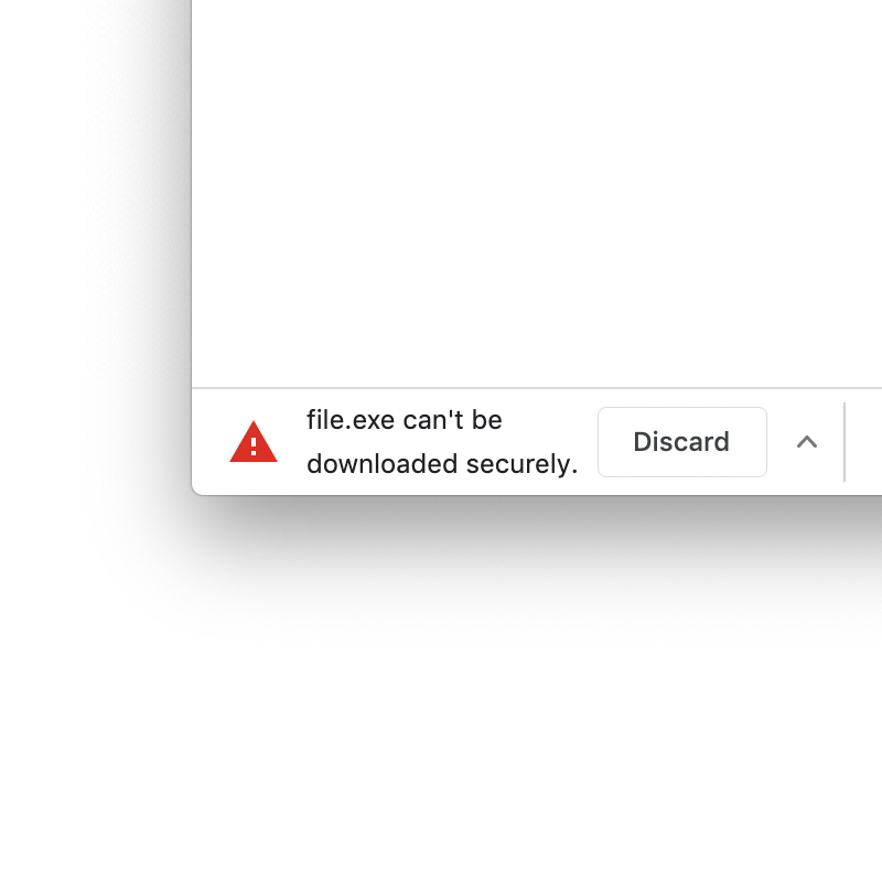 Google Chrome cannot download executable
