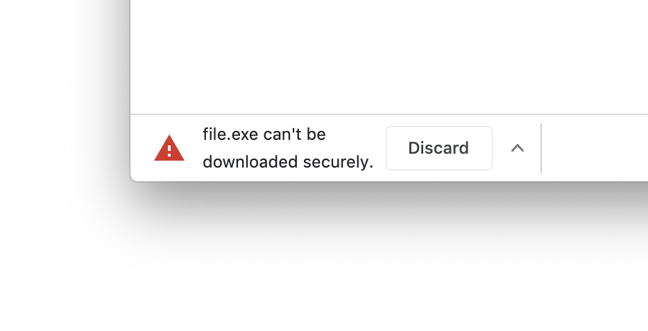 Chrome cannot download executables