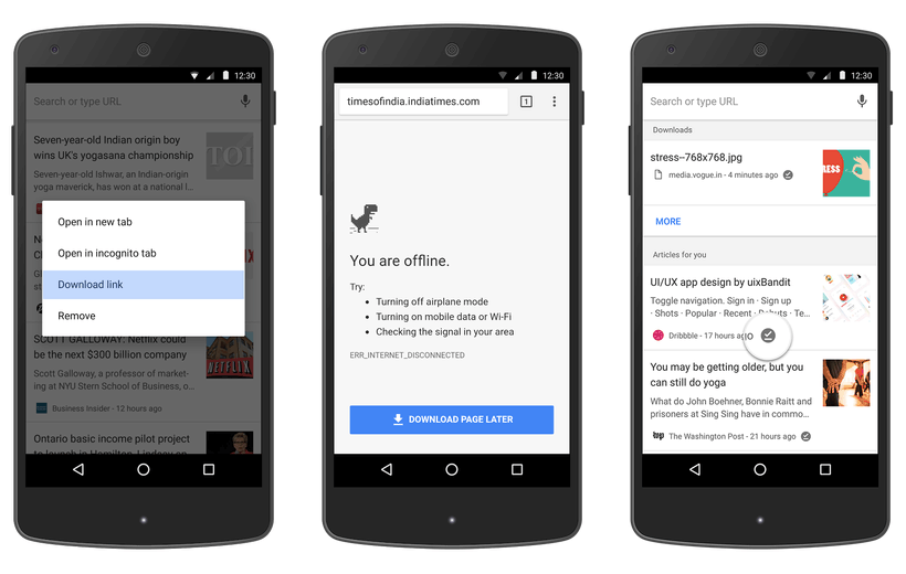 Chrome Android - offline