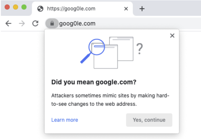 Chrome 86 did you mean