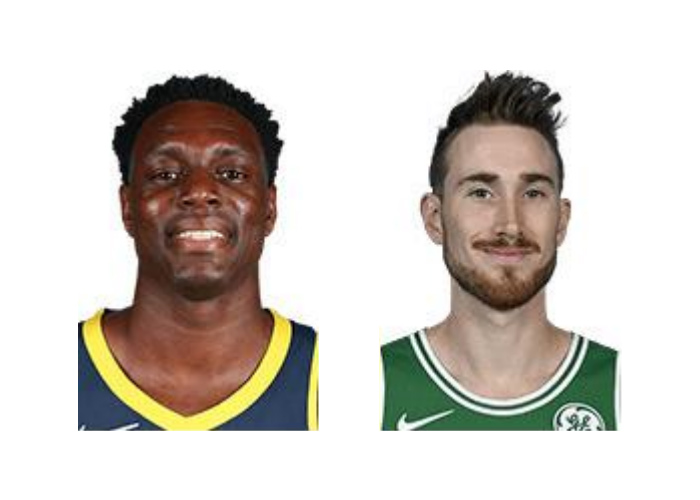 The official NBA pictures of Darren Collison and Gordon Hayward