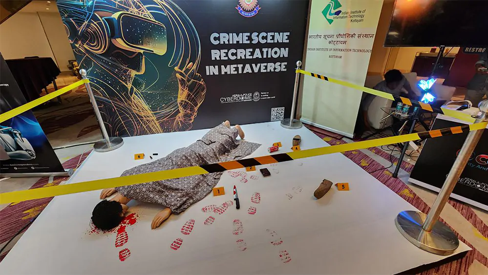 Crime scene recreation metaverse.