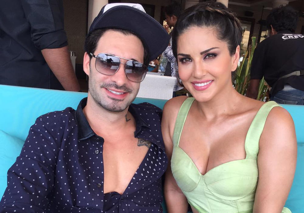 Daniel Weber and Sunny Leone.