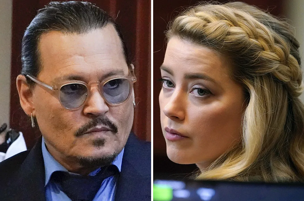 Johnny Depp and Amber Heard.