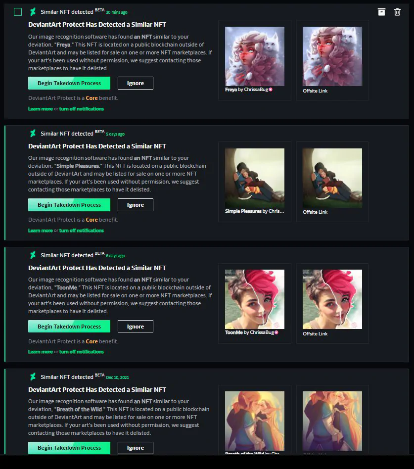 DeviantArt Protect