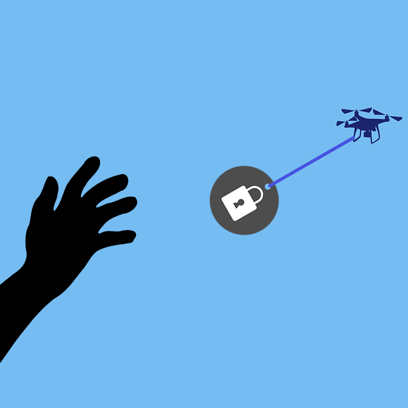 Drone stealing privacy