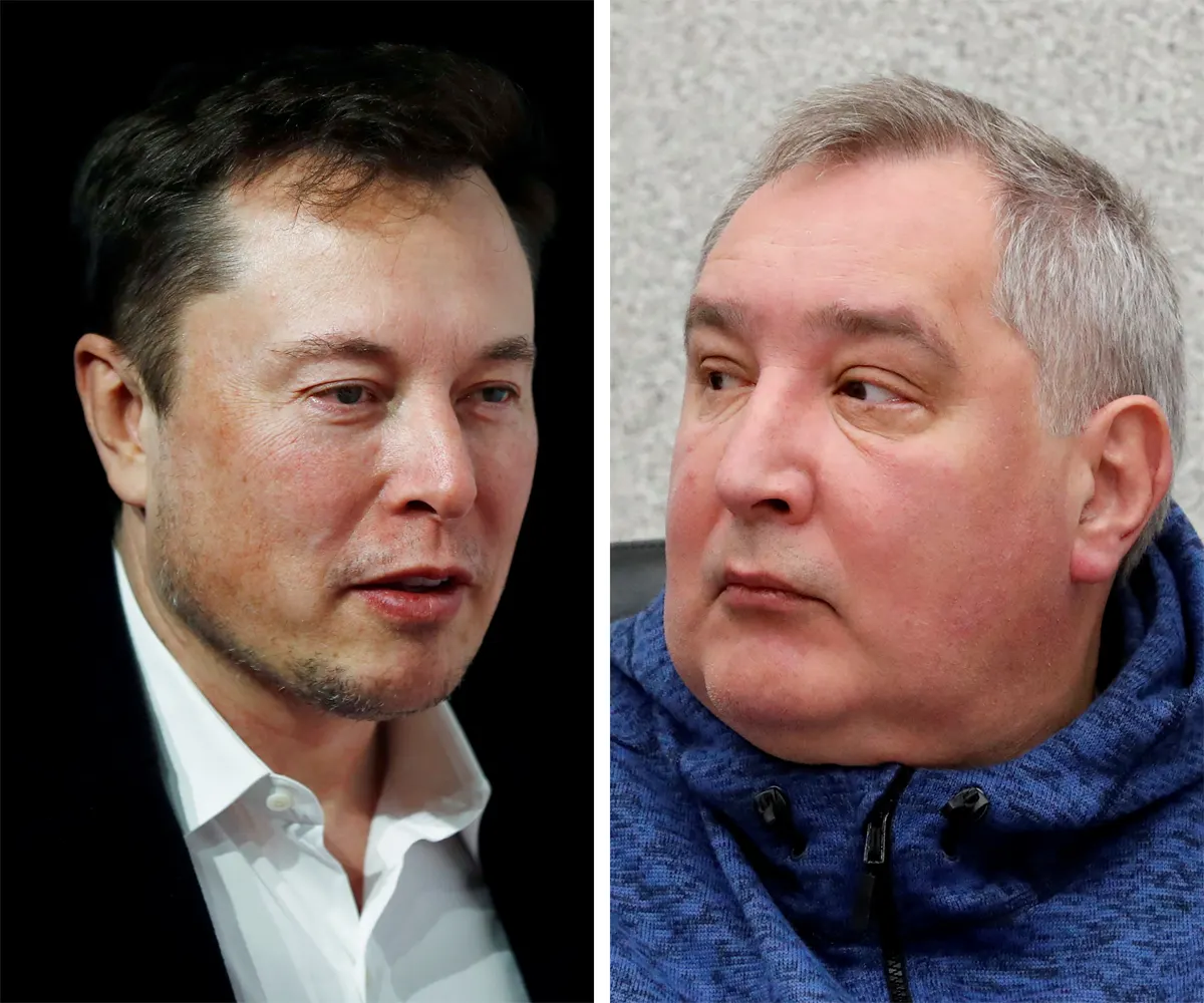 Elon Musk, Dmitry Rogozin.