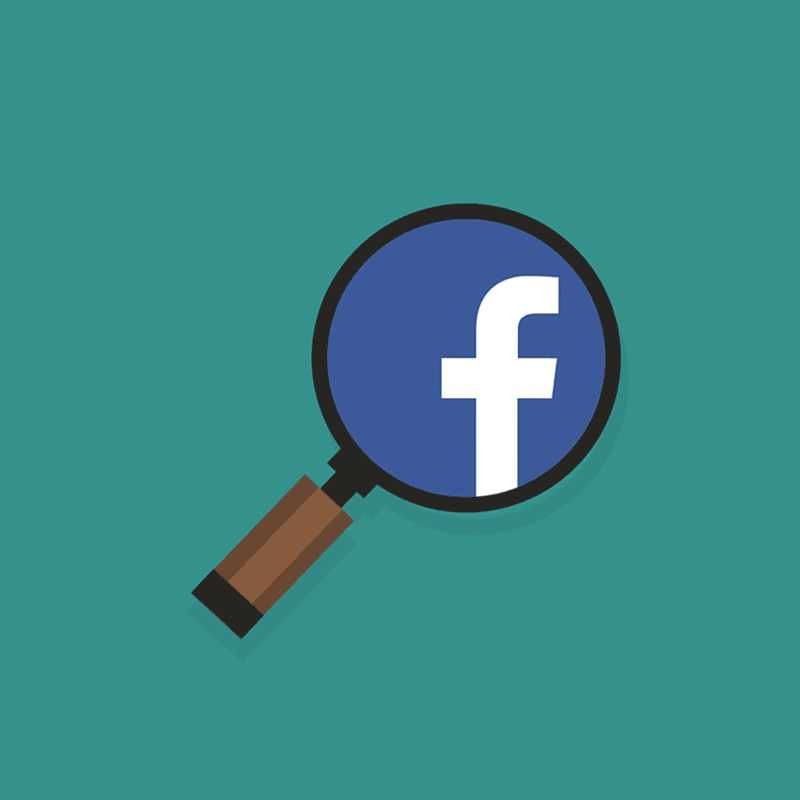 Facebook magnifying glass