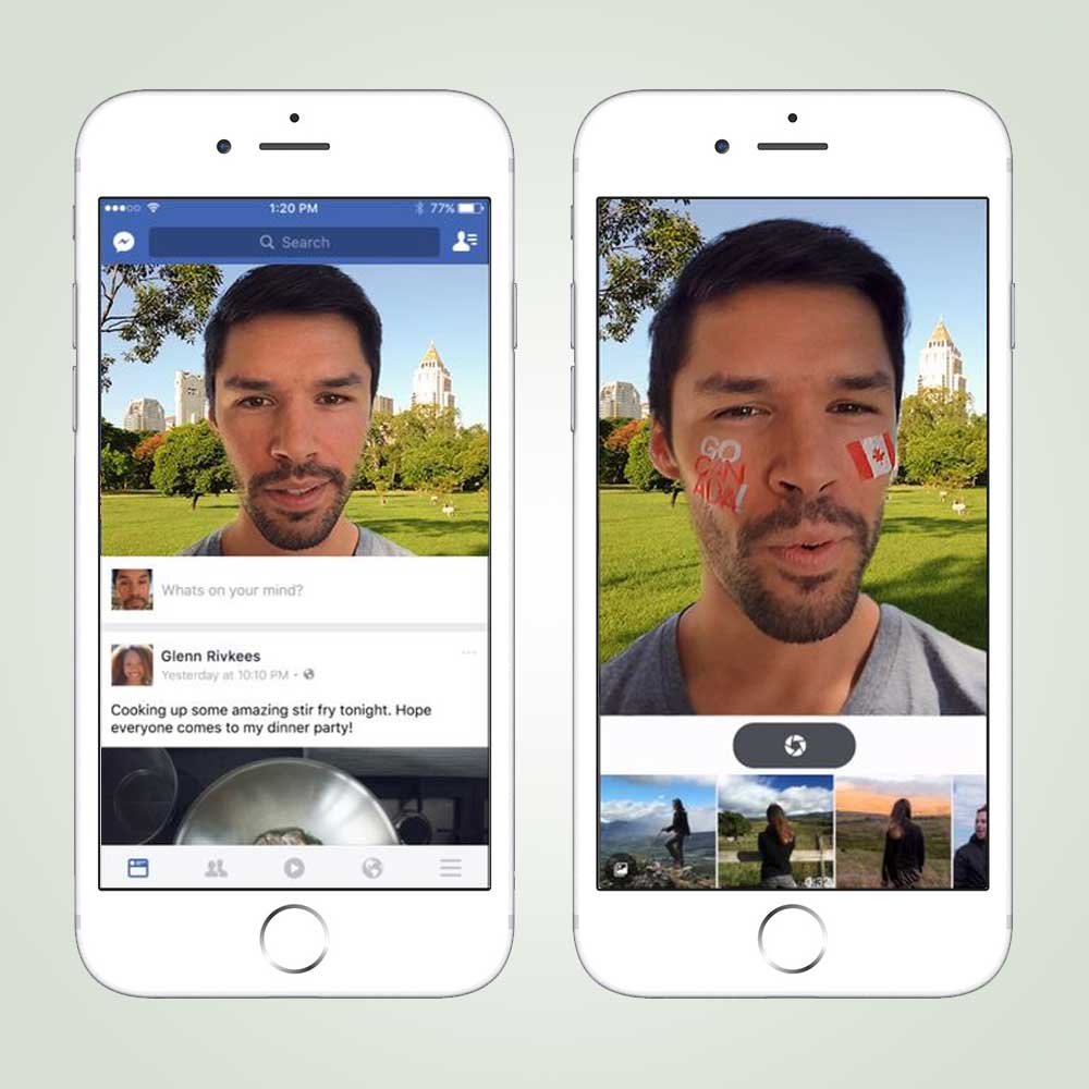 Facebook - Snapchat-like camera