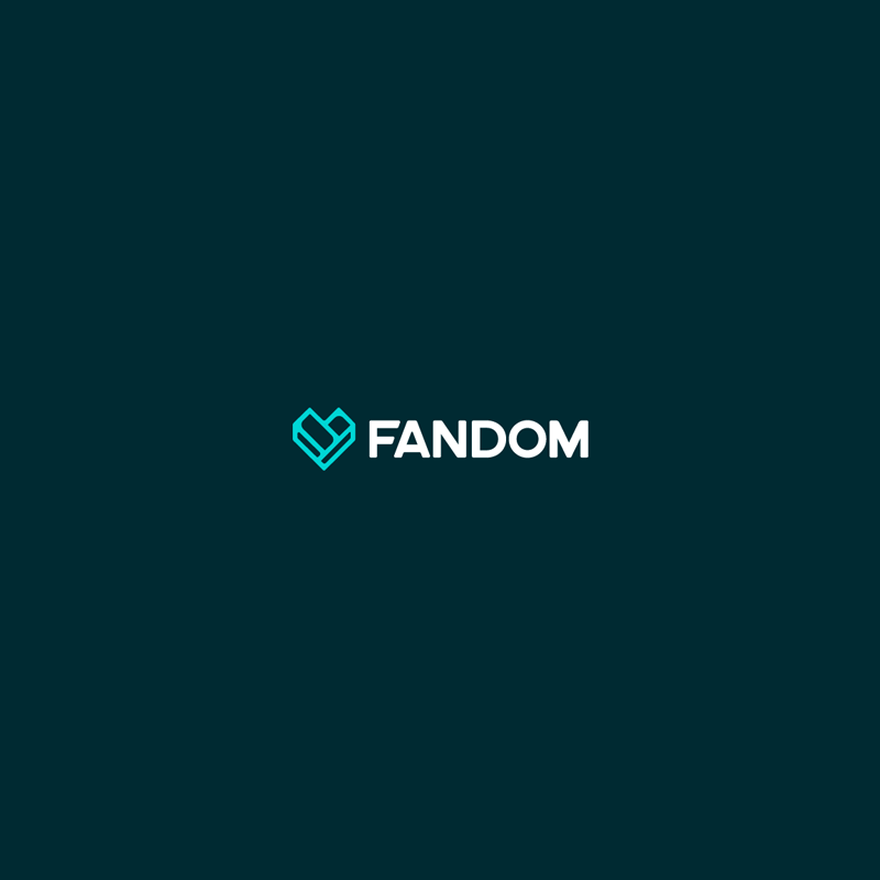 Fandom logo, green background
