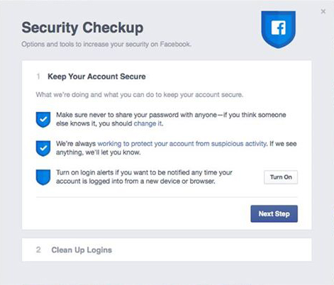 Security Checkup Facebook