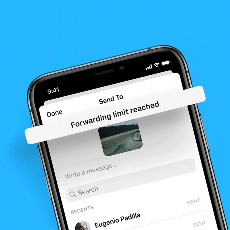 Messenger - forwarding limit reached
