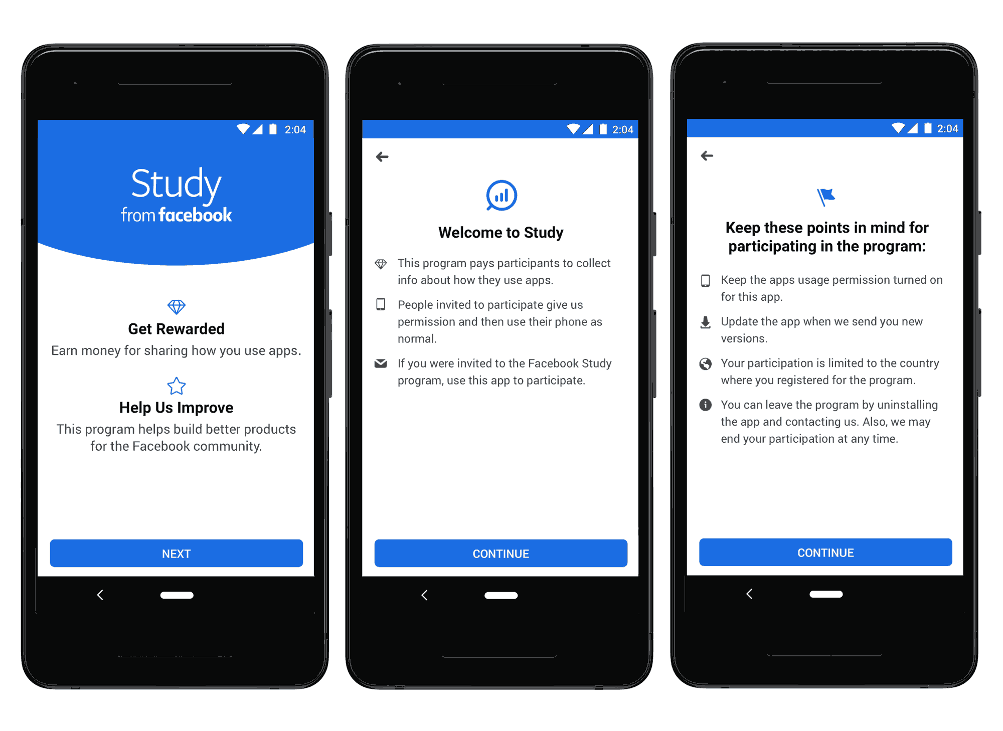 Facebook Study app