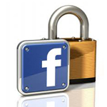 Facebook logo - padlock