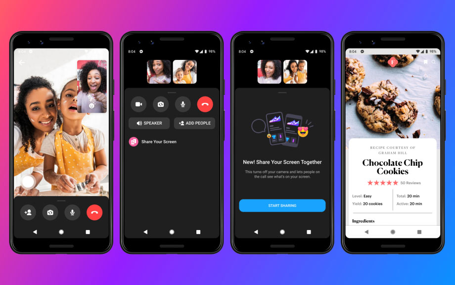 Facebook Screen Share.