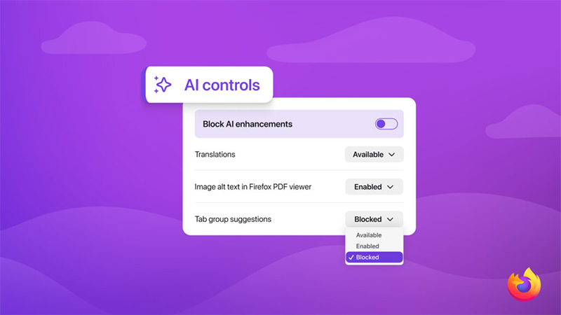 Firefox AI controls